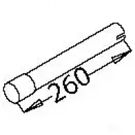 Выхлопная труба глушителя DINEX D9KPMW J 1935900 50272