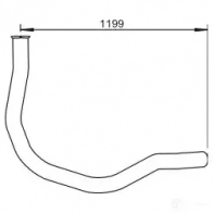 Выхлопная труба глушителя DINEX Bmw 1 64238 LO NZ780