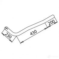Выхлопная труба глушителя DINEX RF 3RXD 51296 1936439