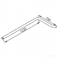 Выхлопная труба глушителя DINEX 50703 X1QV TG 1936150