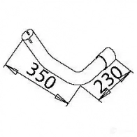 Выхлопная труба глушителя DINEX 50219 UZWY9 B 1935866