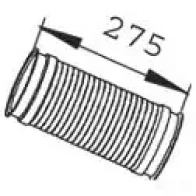 Выхлопная труба глушителя DINEX 68087 N SNW8 1938536