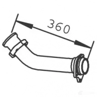 Выхлопная труба глушителя DINEX 53245 1937062 X5 R0L