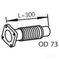 Выхлопная труба глушителя