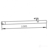 Выхлопная труба глушителя DINEX 60V2I W Mercedes 54602