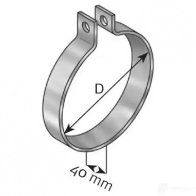 Кронштейн крепления глушителя DINEX 98703 TOXS1 N 4736673