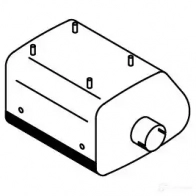 Средний концевой глушитель