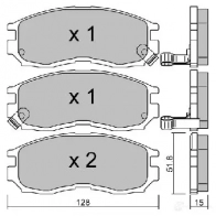 Тормозные колодки дисковые, комплект AISIN 1579640 5411450705714 BPMI-1905 C2BBM EC - Изображение 2