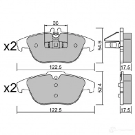 Тормозные колодки дисковые, комплект AISIN BPMB-2002 5411450703772 X 6NFYFI 1579627 - Изображение 3