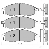 Тормозные колодки дисковые, комплект AISIN 5411450705936 BPNI-1903 0 1ZLKA 1579663 - Изображение 2