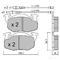 Тормозные колодки дисковые, комплект AISIN 25 8BI BPPE-1014 1579712 5411450716857