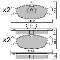 Тормозные колодки дисковые, комплект AISIN BPOP-1003 XSJB T 5411450703963 1579681 - Изображение 2
