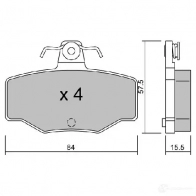 Тормозные колодки дисковые, комплект AISIN YIR NZF 5411450705929 1579678 BPNI-2901 - Изображение 3
