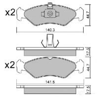 Тормозные колодки дисковые, комплект AISIN 1579572 5411450703437 BPFO-1011 OZY 9Z - Изображение 3