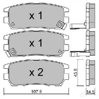 Тормозные колодки дисковые, комплект AISIN 1579643 BPMI-2900 V ETVMI4 5411450714358 - Изображение 2