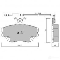 Тормозные колодки дисковые, комплект AISIN 5411450704373 6 5EHO BPRE-1004 1579724 - Изображение 3
