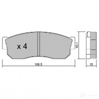 Тормозные колодки дисковые, комплект AISIN OTJWS 1 1579743 5411450706049 BPSB-1901 - Изображение 3
