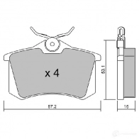 Тормозные колодки дисковые, комплект AISIN BPRE-2001 1579737 8M6 ILV 5411450704472 - Изображение 3