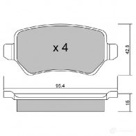 Тормозные колодки дисковые, комплект AISIN BPOP-2003 B LTDXV5 1579696 5411450704113 - Изображение 3
