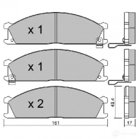 Тормозные колодки дисковые, комплект AISIN BPNI-1912 1579668 IBAT 4Y 5411450705660 - Изображение 2