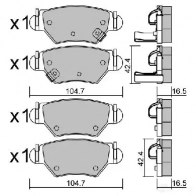 Тормозные колодки дисковые, комплект AISIN 1579698 5411450704137 BPOP-2005 MT Y3TB9 - Изображение 3