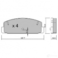 Тормозные колодки дисковые, комплект AISIN 1579653 5411450713719 BPMZ-2901 JZZH Y - Изображение 2
