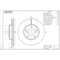Тормозной диск AISIN A6F197S 4 T796 1440146766