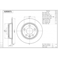 Тормозной диск AISIN K6R997S MOC 1A 1440147491