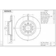 Тормозной диск AISIN N0 ITTN X6F843S Volkswagen Golf 6 (5K1) Хэтчбек 2.5 170 л.с. 2009 – 2013