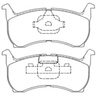 Тормозные колодки дисковые, комплект AISIN ASN-109 5411450605311 CN 20C7X 58955444