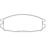 Тормозные колодки дисковые, комплект AISIN ASN-188 758441040 5411450605861 LVVV PGD