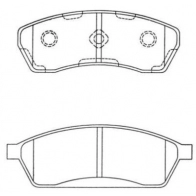 Тормозные колодки дисковые, комплект AISIN 59903682 ASN-2005 5411450606042 1 PZQM
