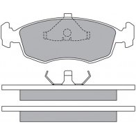 Тормозные колодки дисковые, комплект AISIN 5411450607162 59130916 ASN-2112 833 GQBK