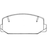 Тормозные колодки дисковые, комплект AISIN R03 7TQ 5411450608640 158660709 ASN-36