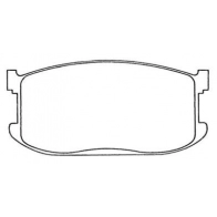Тормозные колодки дисковые, комплект AISIN ASN-54 5411450608756 AEXG D 109670791
