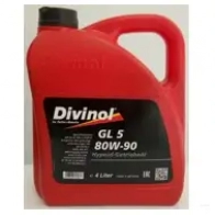 Трансмиссионное масло в мкпп, редуктор минеральное 52120K004 DIVINOL SAE 80W-90 API GL-5, 4 л DIVINOL 52120K004 1439752071 Y2 OE5