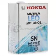 Моторное масло синтетическое Ultra LEO-SN 0W-20, 4 л