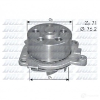 Водяной насос, помпа DOLZ Z 9UBV1 1470876 S210 8430632192101 - Изображение 2