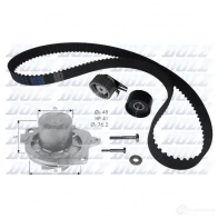 Комплект ремня ГРМ с помпой DOLZ 02KD 011 02KD012 1470191 KD032 - Изображение 11