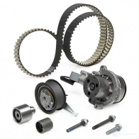 Комплект ремня ГРМ с помпой DOLZ KD153V 1437363335 6X BJT - Изображение 4