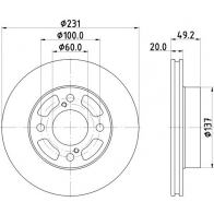 Тормозной диск DON PCD20312 1441006107 2XYZ4 BI