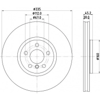 Тормозной диск DON Mini PCD20351 VDSQ 53