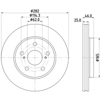 Тормозной диск DON P5SRE D PCD20472 Toyota Corolla (E210) 12 Хэтчбек