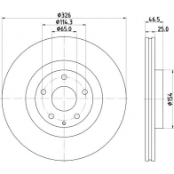 Тормозной диск DON PCD22412 Mazda MX-3 (DR) 2 Кроссовер e-SKYACTIV 143 л.с. 2020 – 2025 KTD TZ