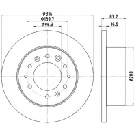 Тормозной диск DON Hyundai H350 PCD22462 Z8 AOP3