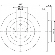 Тормозной диск DON PCD22652 0 LTZ3X 1441006330