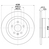 Тормозной диск DON A L67Q0A PCD22782 Opel Astra (K) 5 Универсал 1.5 CRDI (35) 105 л.с. 2019 – 2025