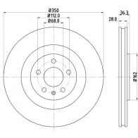 Тормозной диск DON PCD22932 C GU1S 1441006357