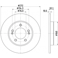 Тормозной диск DON F YYB84V Kia CeeD (CD) 3 Универсал 1.6 128 л.с. 2018 – 2024 PCD23062