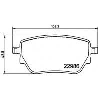 Тормозные колодки дисковые, комплект DON PCP1717 Mercedes GLB (X247) 1 1 GLB 180 d (247.610) 116 л.с. 2019 – 2024 GX 9J0S